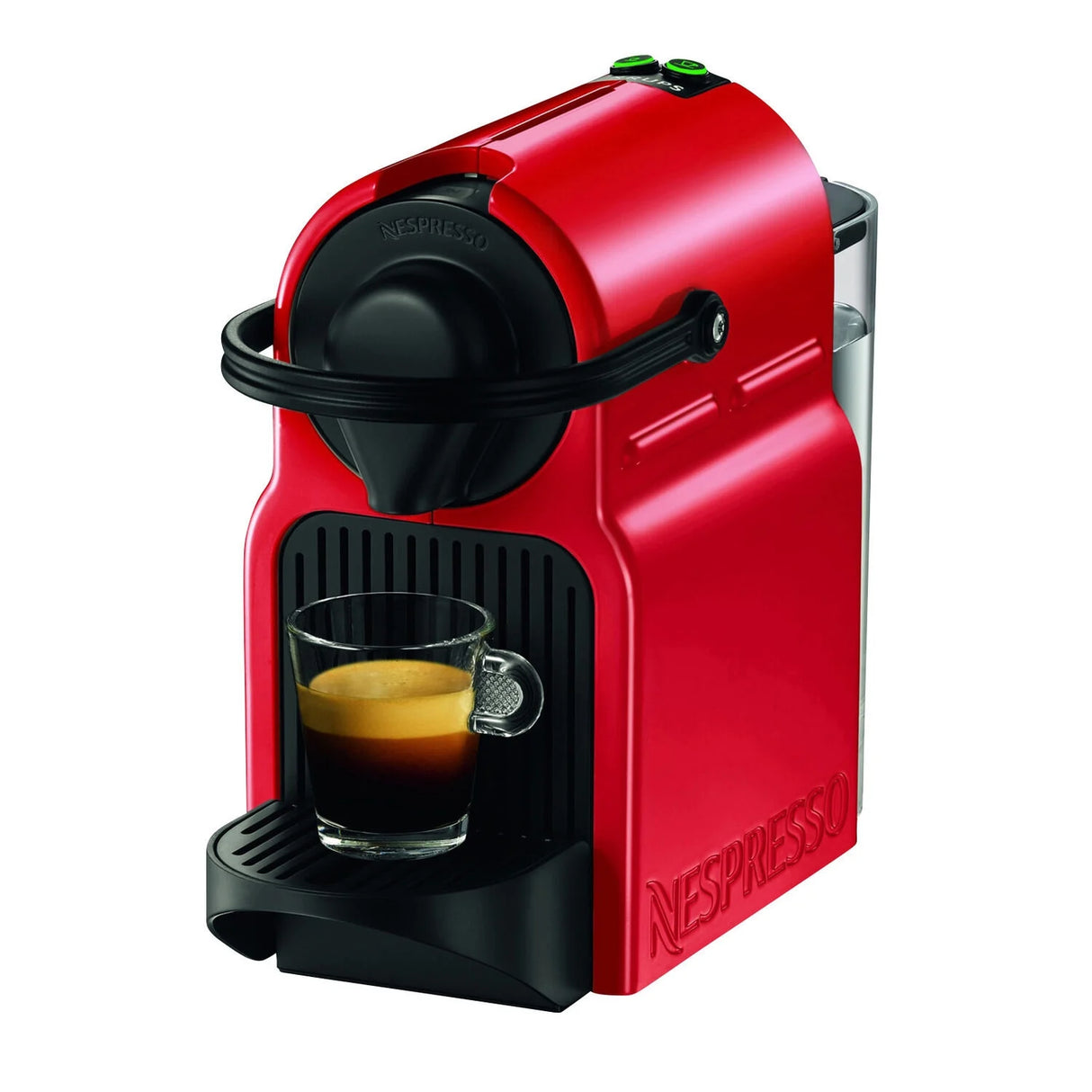 Кафемашина Krups XN1005 Inissia Nespresso, 1260W, 19 бара, 0.8 л, Капсули, Червен