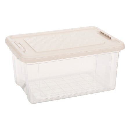 Комплект от 3 кутии за съхранение 5five Tide'n Box, PP, Прозрачни, 16 л