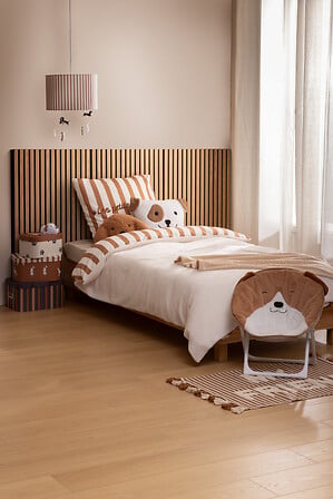 Детско двулицево спално бельо atmosphera Scott, 140x200 cm, Букле