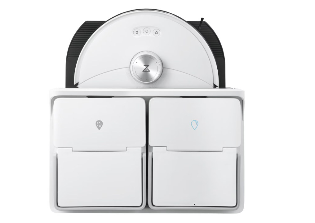 Робот прахосмукачка Roborock S8 MaxV Ultra S8MVU02-00, Моп, 3D мапинг, 5200 mAh, 10 000Pa, Контейнер за прах 270 мл, 60W, Автономия 180 минути, Бял