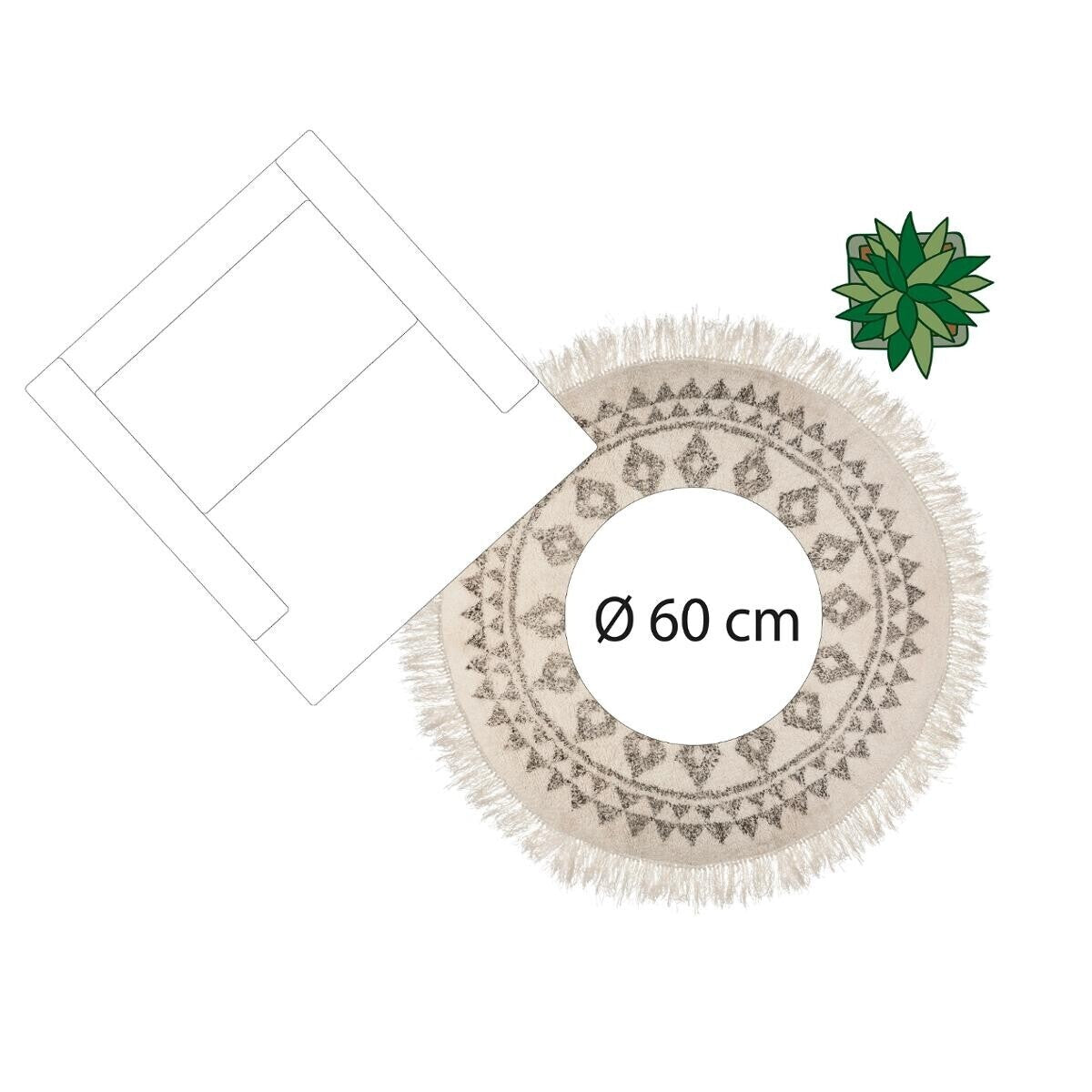 Килим atmosphera Etnik, Ø 120 cm