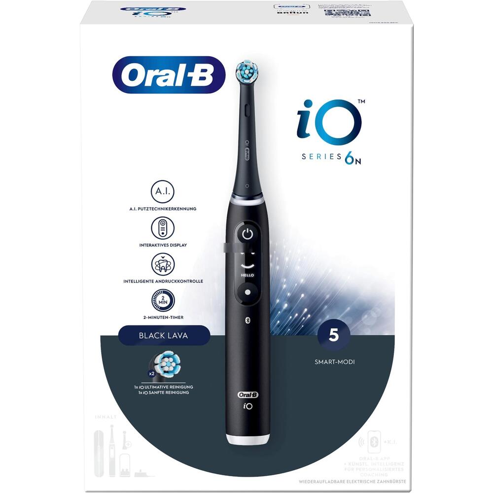 Комплект ел. четки за зъби Oral-B Black Lava 445111 /iO, Черен