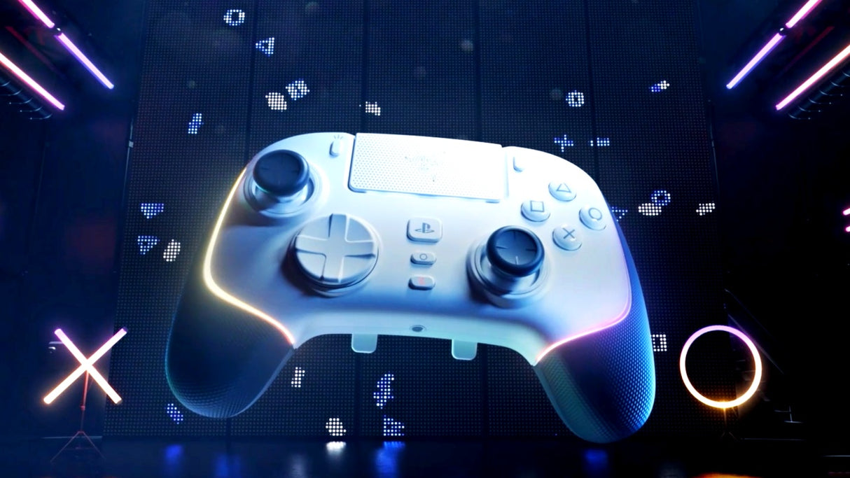 Контролер Razer Wolverine V2 Pro, За PlayStation, Бял