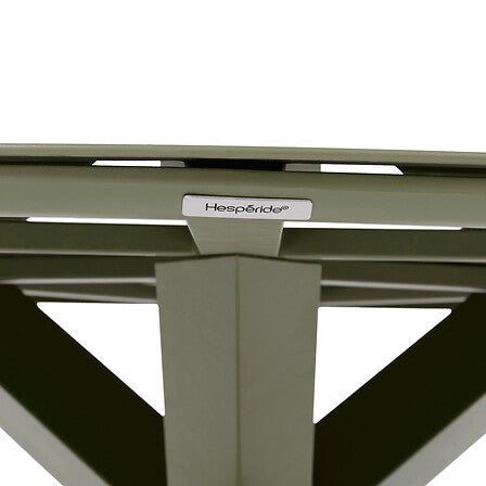 Кръгла маса Hesperide Oryon за 8 места, Алуминий и стъкло, Зелен Лаурий — изображение 2