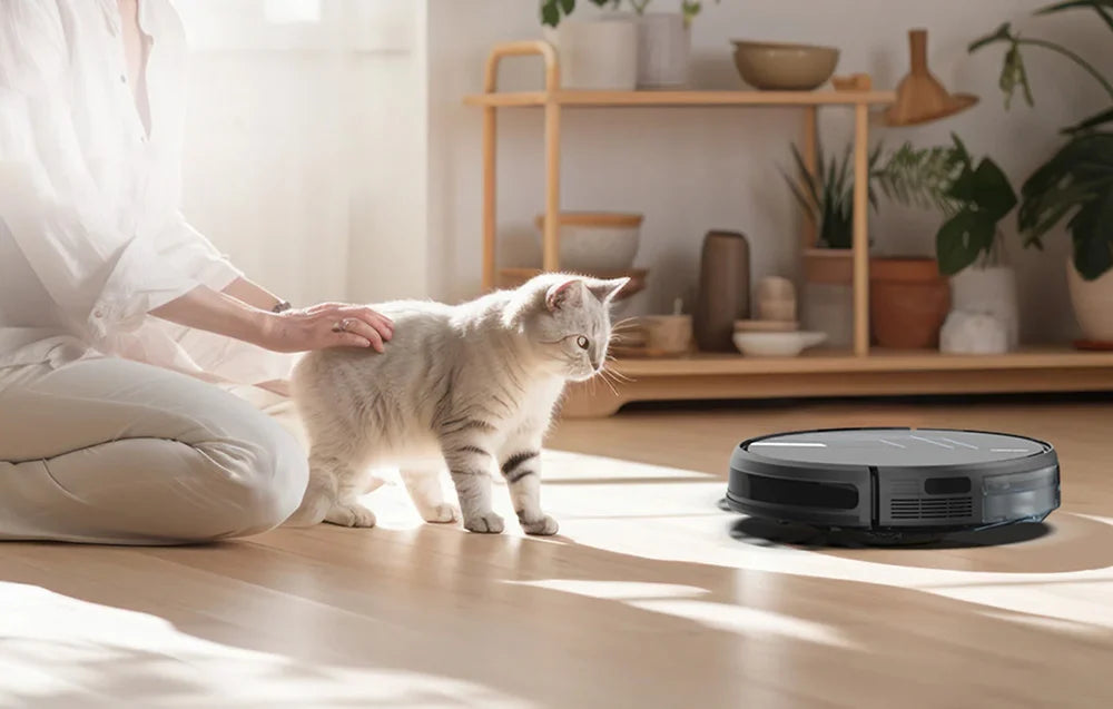 Прахосмукачка робот AirRobo P30, 35W, Моп,2600 mAh, Черен