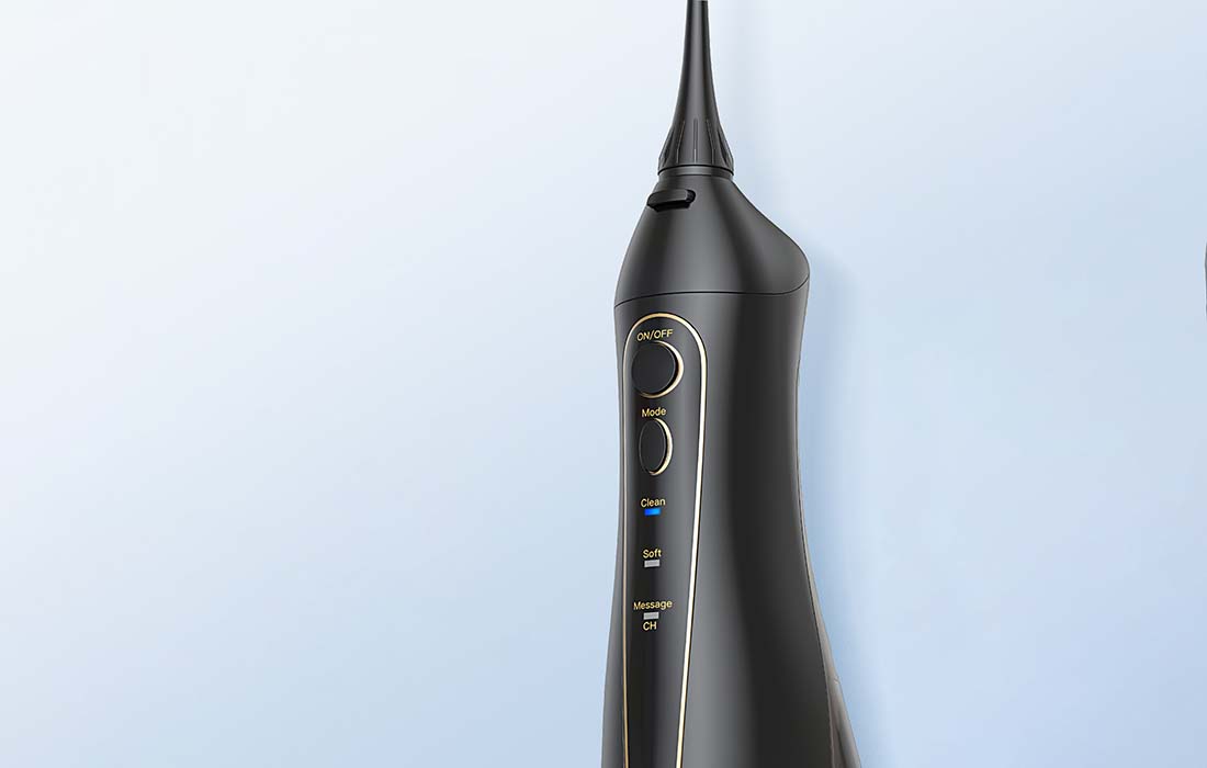 Комплект ултразвукова четка и зъбен душ FairyWill FW-507+FW-5020E, Черен