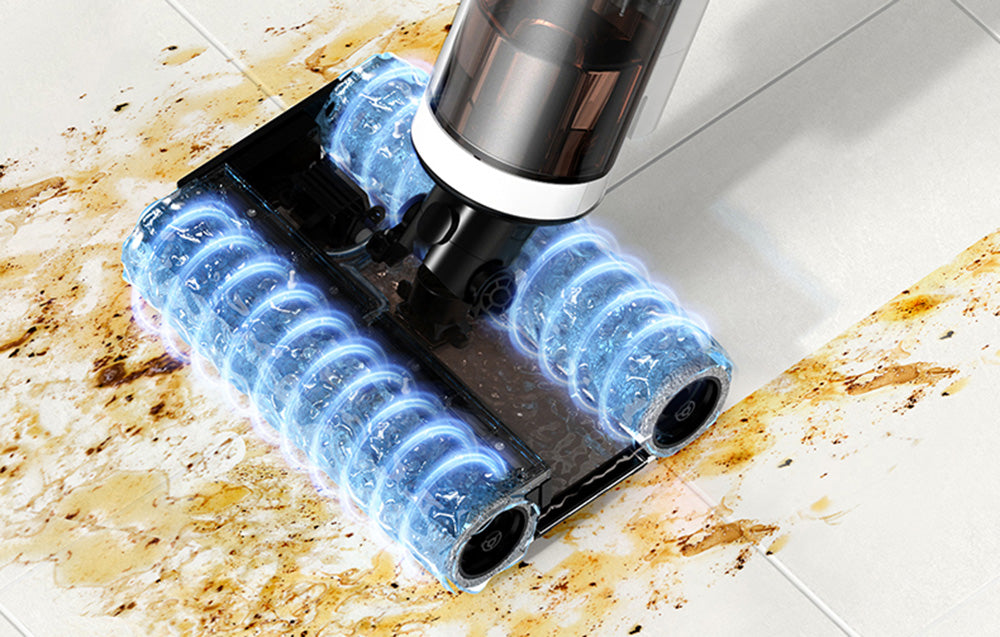 Прахосмукачка Deerma, 230 W, 5000 mAh, 700/500 ml, Бял