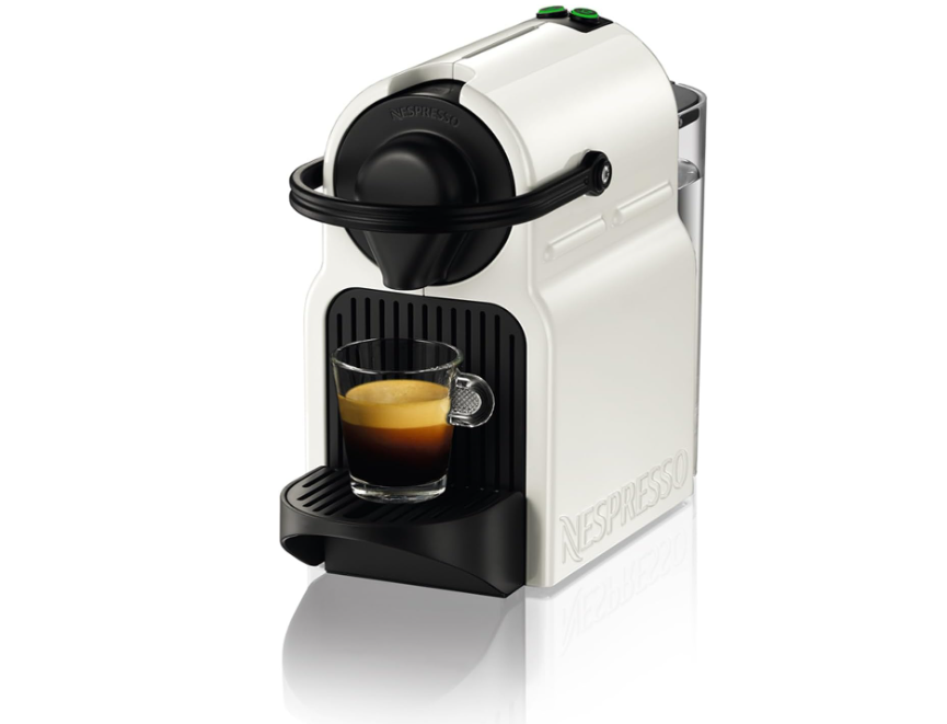 Кафемашина Krups XN1001 Inissia Nespresso, 1260W, 19 бара, 0.7 л, Капсули, Бял