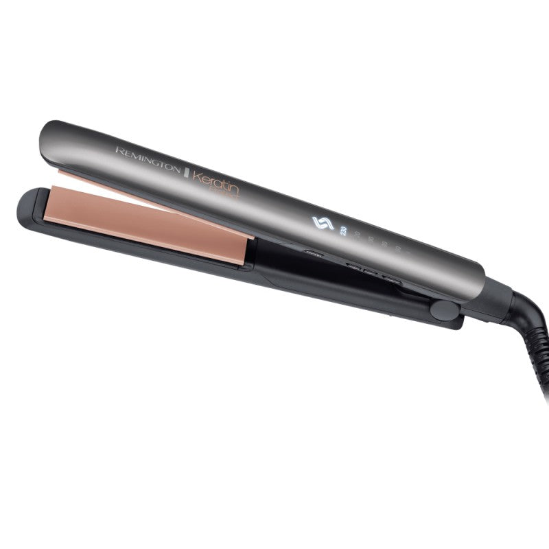 Преса за коса Remington Keratin Protect S8598, Керамично покритие, 230°C, Сив