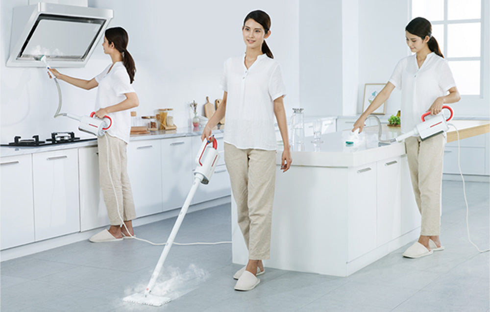 Мултифункционална парочистачка Deerma ZQ610, 1300W, 230мл, 105°C, 4м кабел, Бял