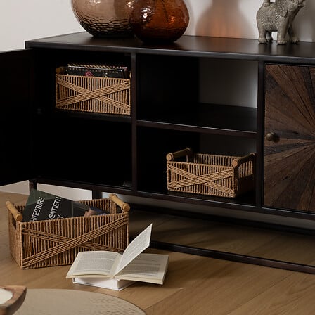 Сет кошници за съхранение atmosphera Eugene, L.26/31/36 cm, 3бр