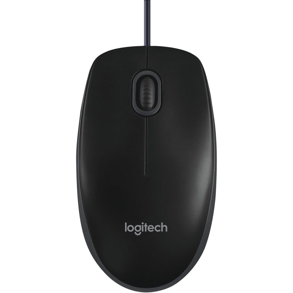Оптична мишка Logitech B100 USB, Черен