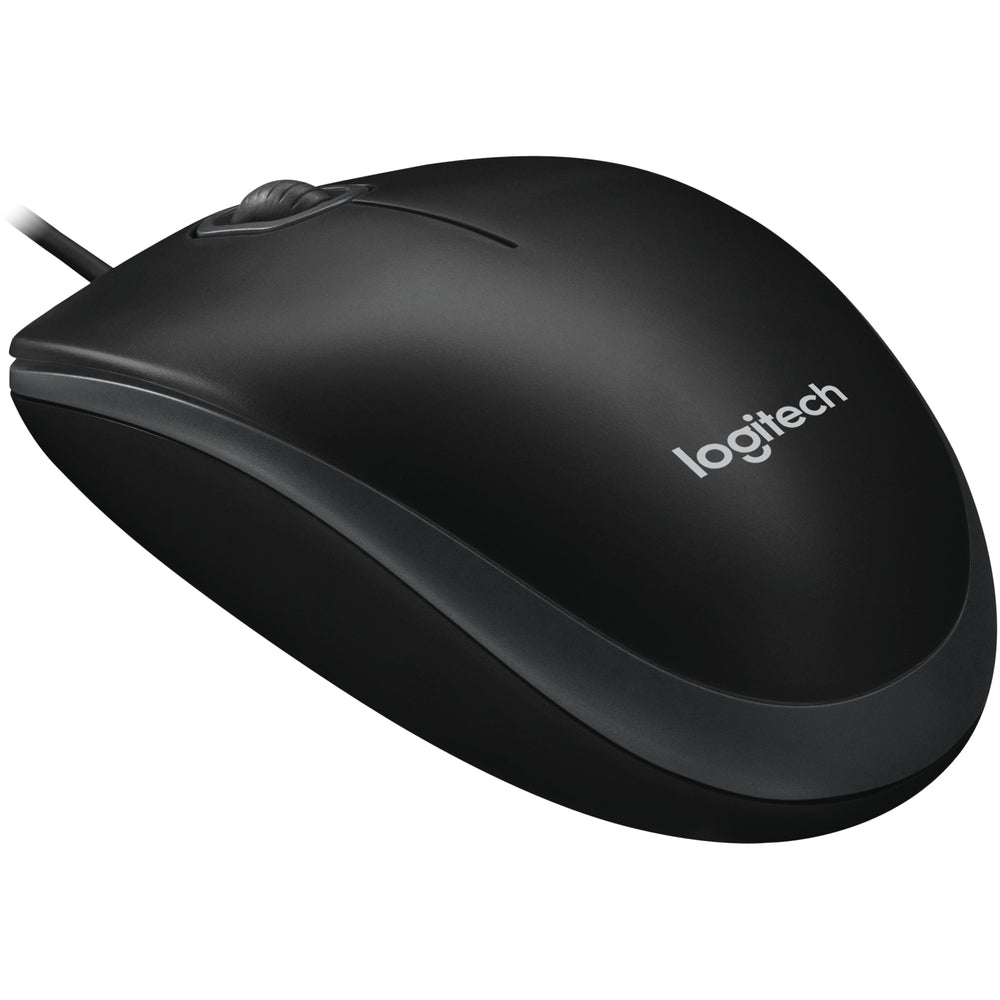 Оптична мишка Logitech B100 USB, Черен