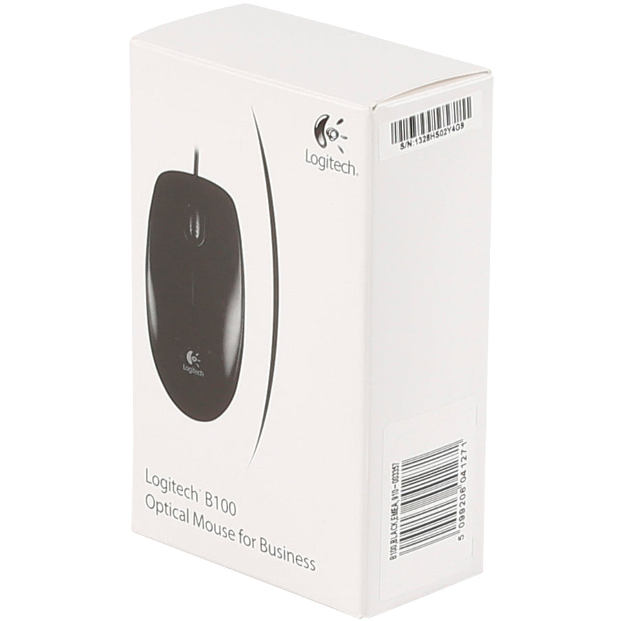Оптична мишка Logitech B100 USB, Черен