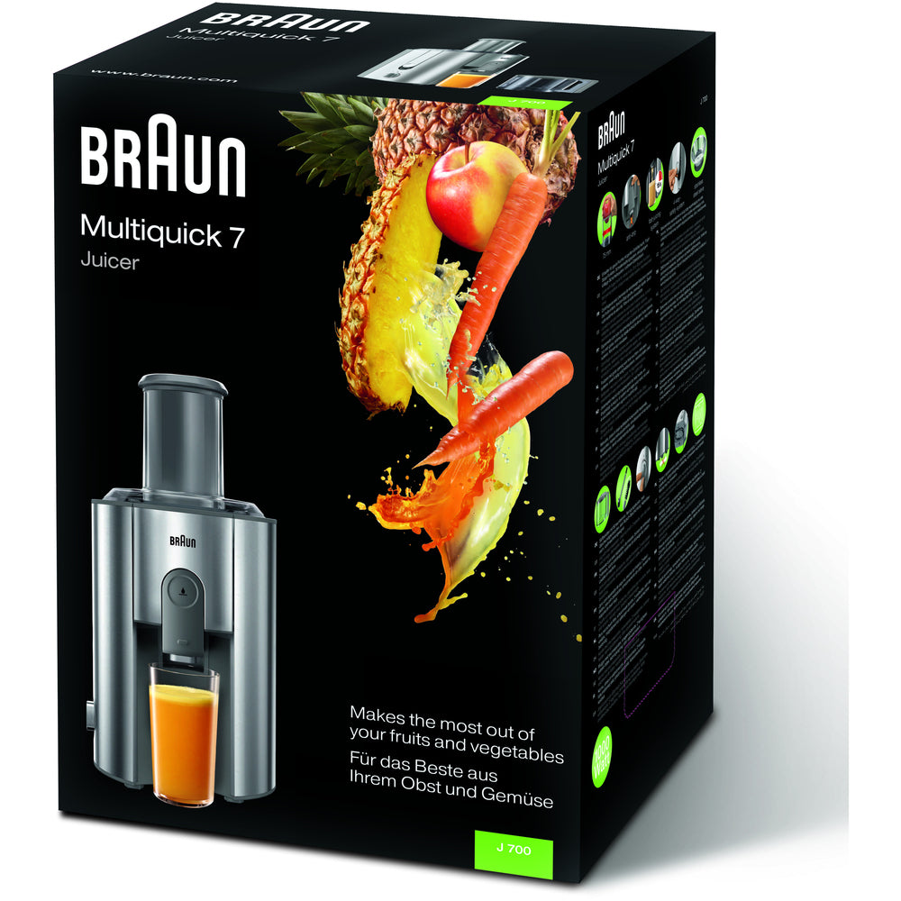 Сокоизстисквачка Braun J700, 1000 W, 2L, Инокс