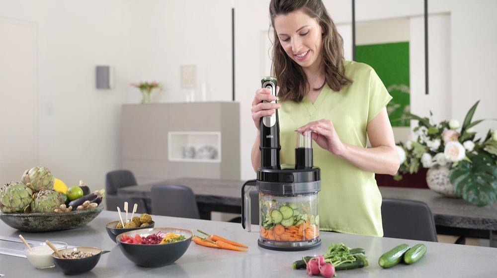 Миксер Braun MultiQuick 7045X, 1000W, Черен