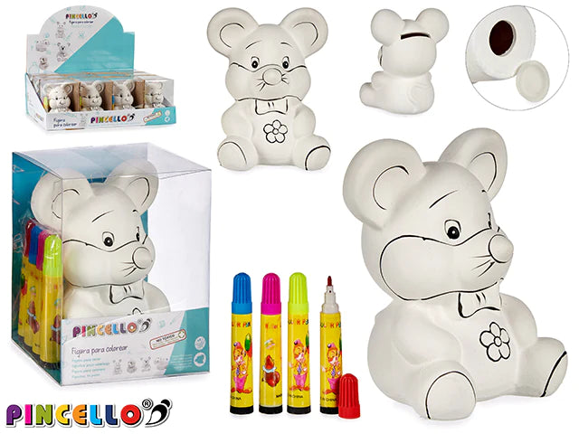 Керамична касичка PINCELLO Мишле, 4 цвята