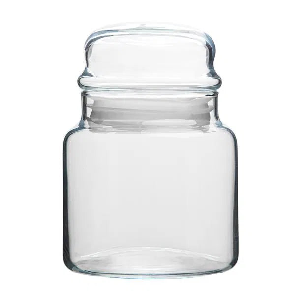 Стъклен буркан с капак за съхранение LAV Sera, 635 мл, 2бр