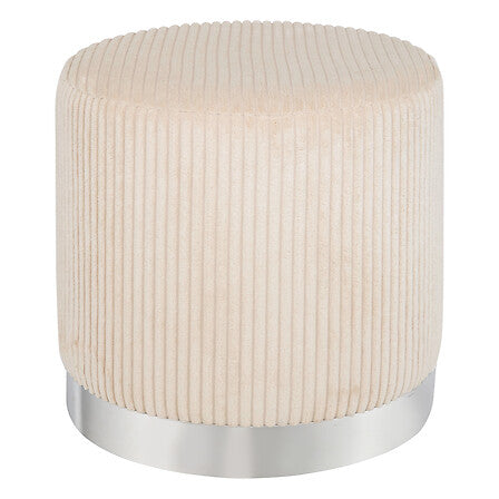 Пуф atmosphera Sylia, Рипсено кадифе, Ø38 cm