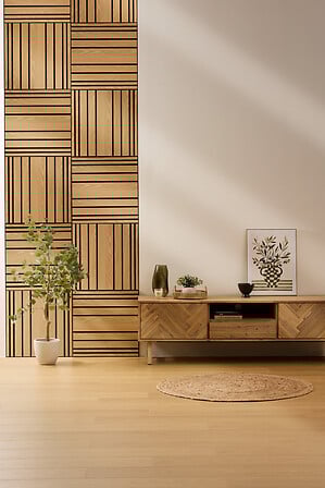 Акустичен декоративен панел atmosphera Colva, MDF, 60x60 cm, Светло дърво