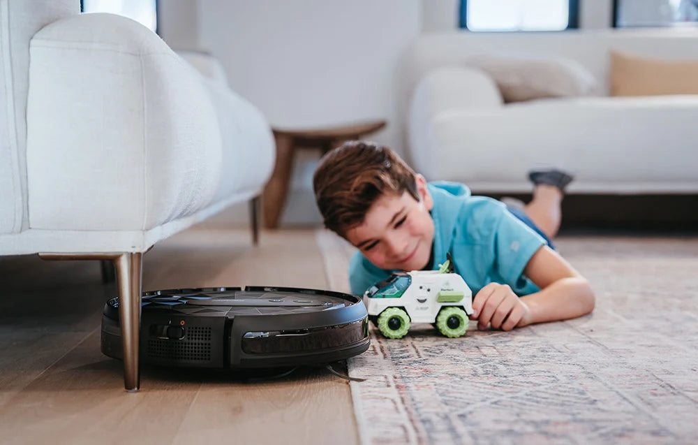 Прахосмукачка робот AIRROBO P20, 35 W, 120 мин работа, 600мл контейнер, HEPA филтър, Черен