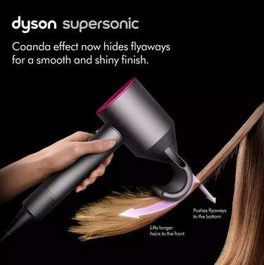 Сешоар Dyson Supersonic HD07 Iron/Fuchsia Edition, 1600W, Сив/Розов