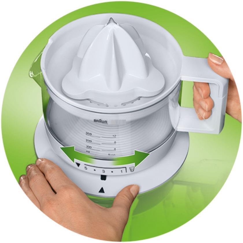 Цитрус преса Braun CJ3000, 20W, 350 мл, Бял