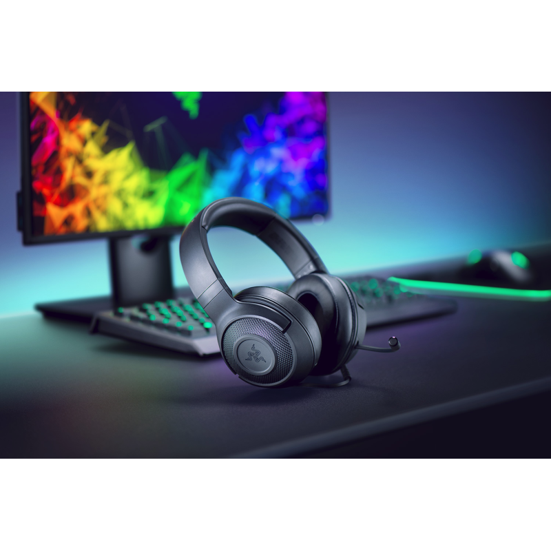 Геймърски слушалки Razer Kraken X Lite (USB), Черен