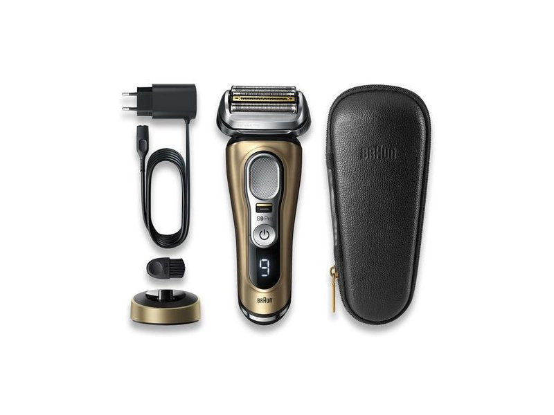 Самобръсначка Braun Series 9 Pro — 9419s, бръснене Wet/Up, златисто/Черен