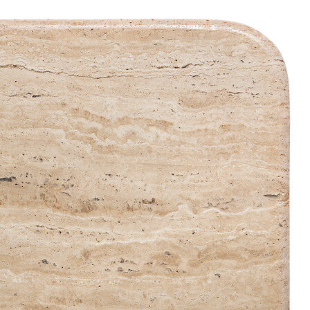 Холна маса atmosphera Jivan, 120x70 cm, Травертин, Акация