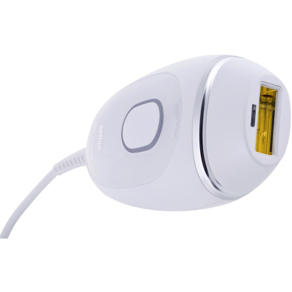 Фотоепилатор IPL Braun IPL Silk·expert Mini PL1124, SensoAdapt, 300 000 импулса, 3 нива на интензитет, Тяло и лице, Самобръсначка Venus, Чанта за път, Бял/Сив