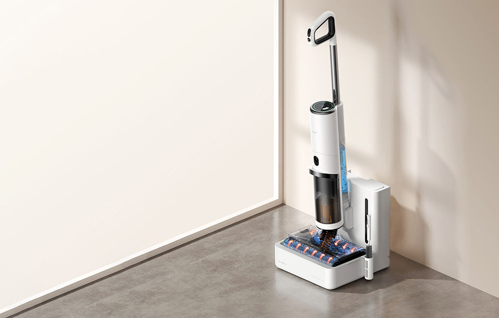 Прахосмукачка Deerma, 230 W, 5000 mAh, 700/500 ml, Бял