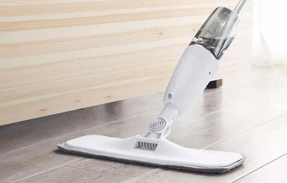 Моп Deerma TB500, 350 мл, 0.75 кг, Бързо изсушаване, Въртяща се четка 360°, Бял