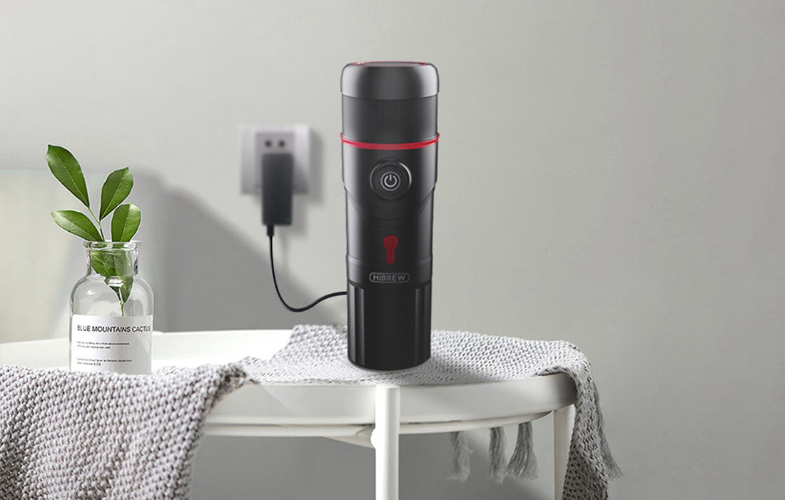 Преносима 3в1 кафемашинаHiBREW H4-premium, с адаптер и калъф, 15bar, 80W, 60