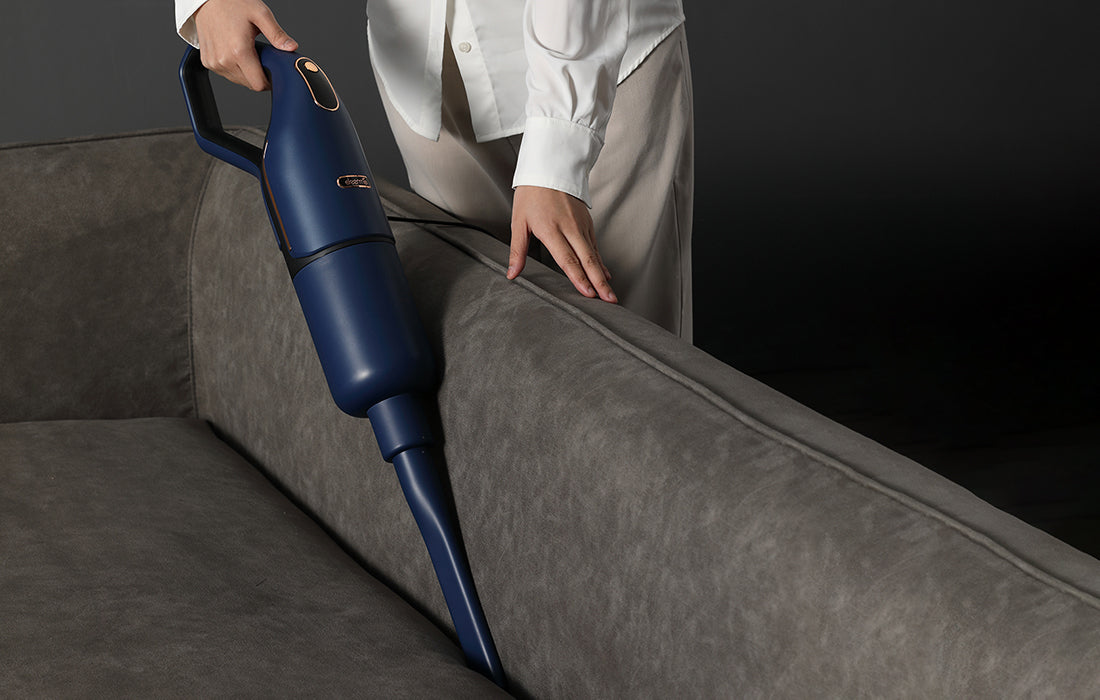 Прахосмукачка Deerma DX1000W, 16,000 Pa, 600W, 3-степенна филтрация, 5 м кабел, Син