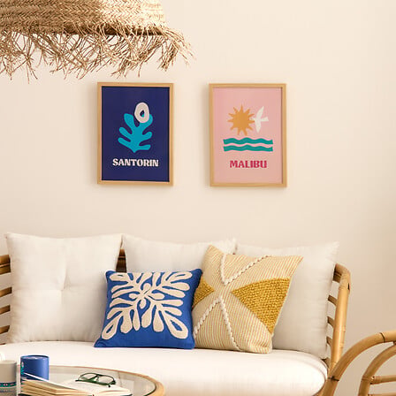 Постер с рамка atmosphera Libe, Santorini, 30×40 cm