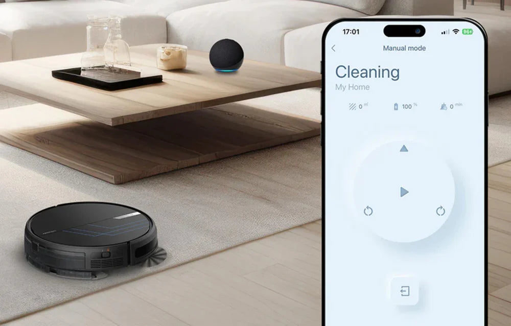 Прахосмукачка робот AirRobo P30, 35W, Моп,2600 mAh, Черен