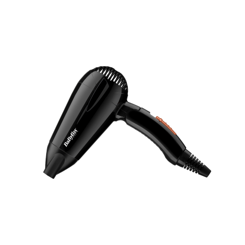 Сешоар за пътуване BaByliss 5344E, Със сгъваема дръжка, 2000 W, Черен