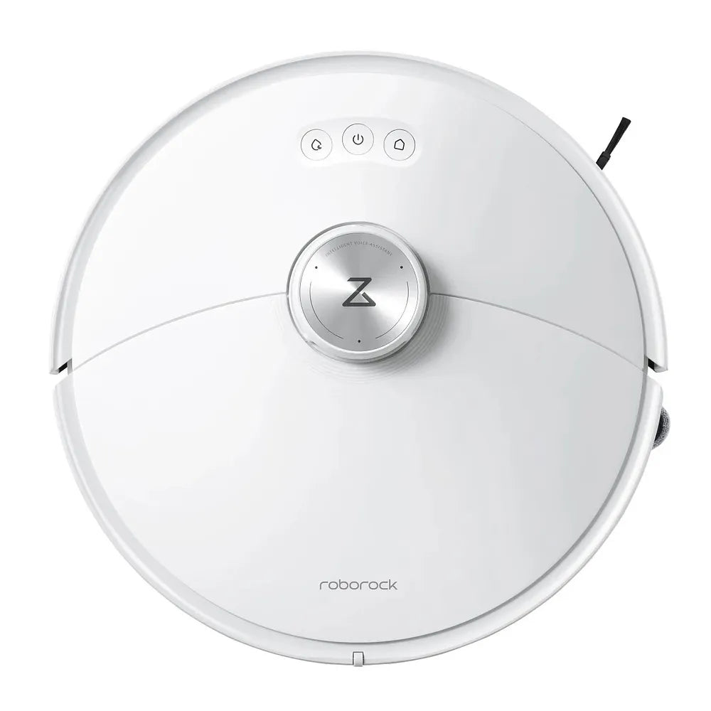 Робот прахосмукачка Roborock S8 MaxV Ultra S8MVU02-00, Моп, 3D мапинг, 5200 mAh, 10 000Pa, Контейнер за прах 270 мл, 60W, Автономия 180 минути, Бял