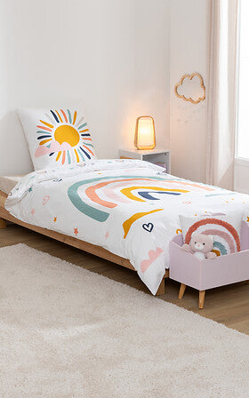 Детско двулицево спално бельо atmosphera Rainbow, 140x200 cm, Памук