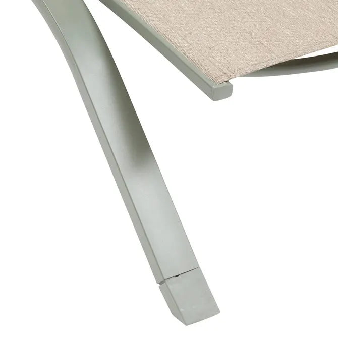 Сгъваем шезлонг с колелца Hesperide Jimani, Алуминий