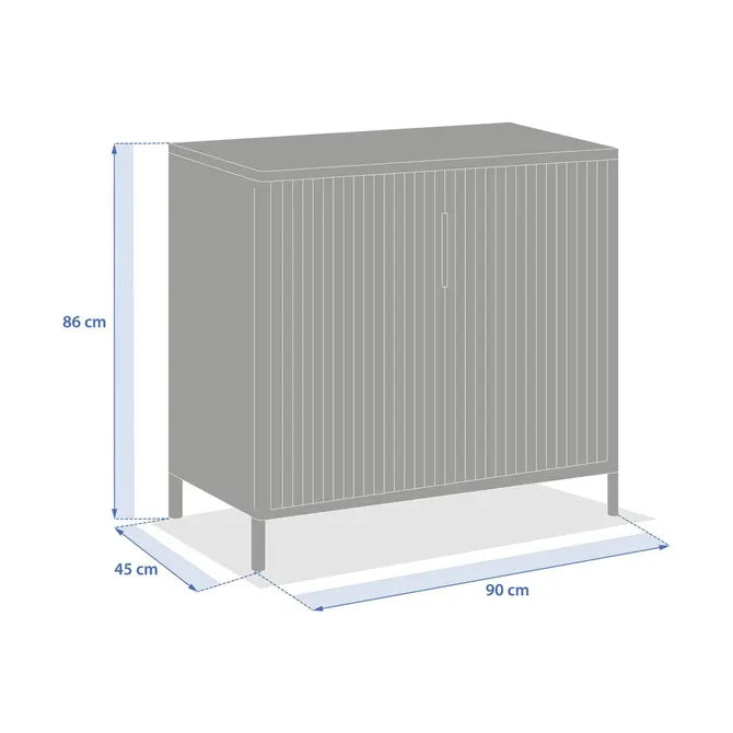 Градински бюфет Hesperide Ironia, Стомана, 90x46x76 cm