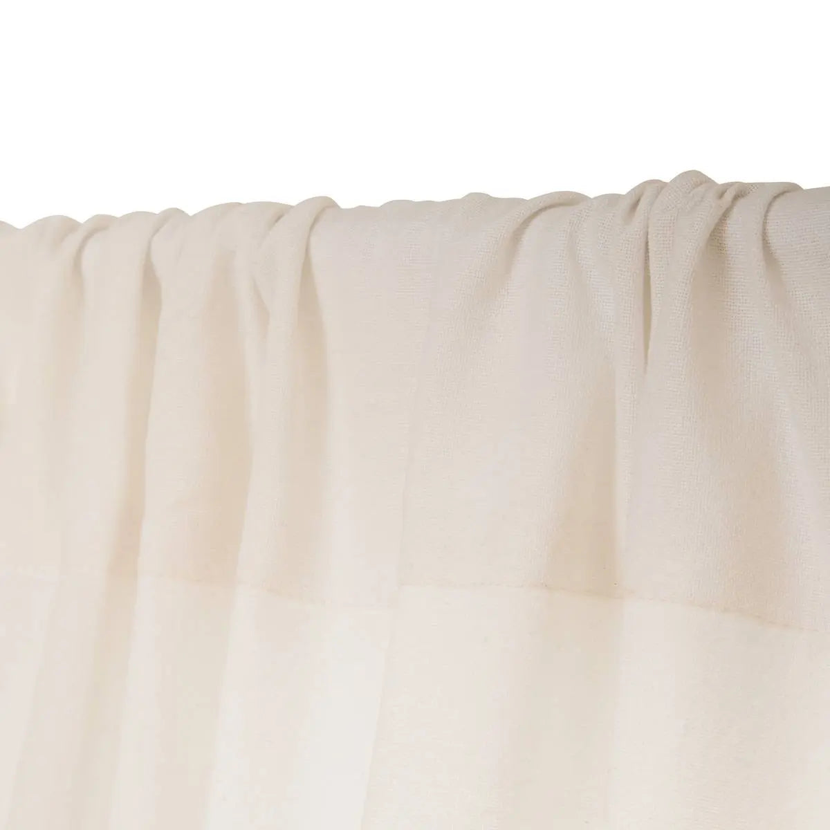 Завеса atmosphera Chéri, 140x260 см, С памук, Бяла, С вълнообразен ръб