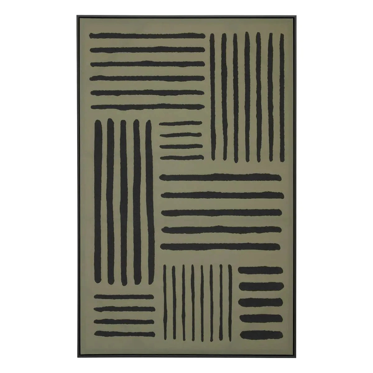 Картина с рамка atmosphera Roshan, Рисувано платно 116x75 см, Зелена