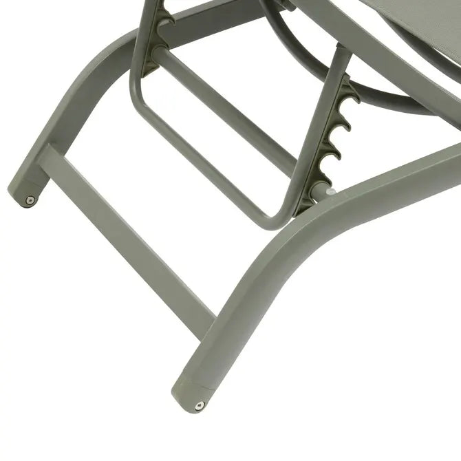 Сгъваем шезлонг Hesperide Bonao, Алуминий, Лаврово зелено