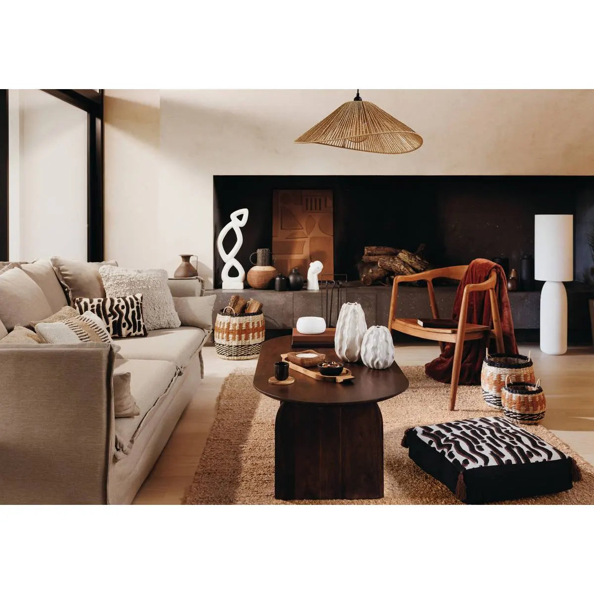 Лампа подова atmosphera Keyah, Метал, Ø28x111 cm