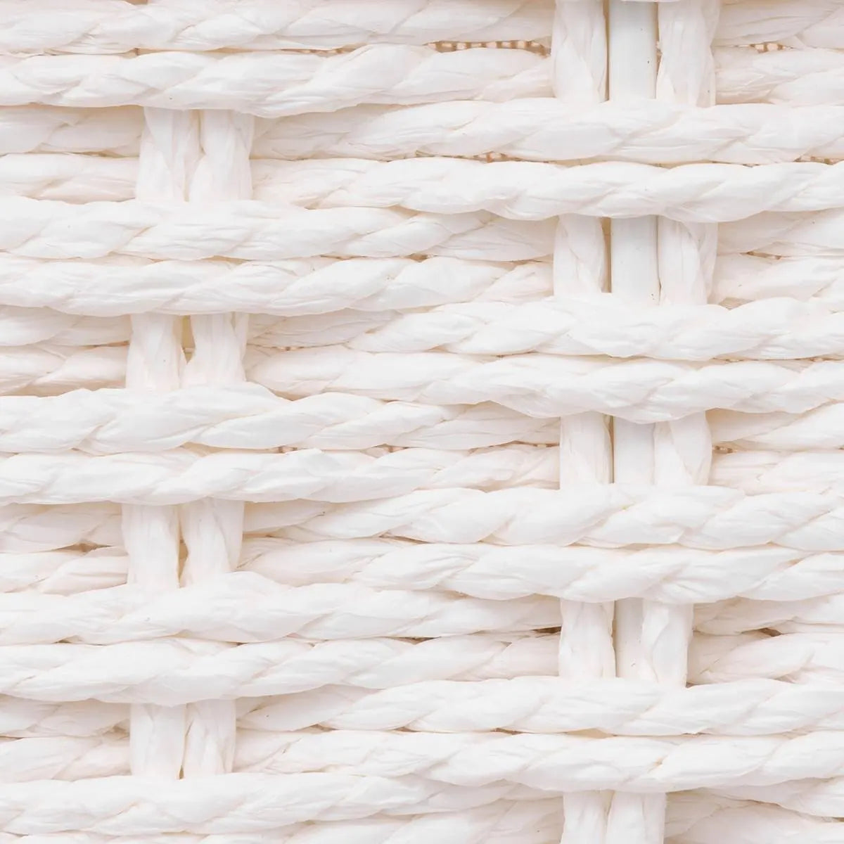 Комплект от 2 коша за съхранение 5five Costa, Хартия и памук, Бели