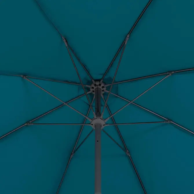 Прав накланящ се чадър Hesperide Sisko, Спици от фибростъкло, Синьо-зелен, 2.7 m