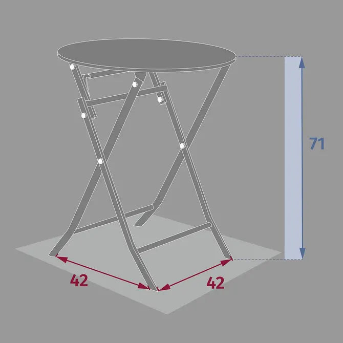 Градинска кръгла маса Hesperide Greensboro, Бежов