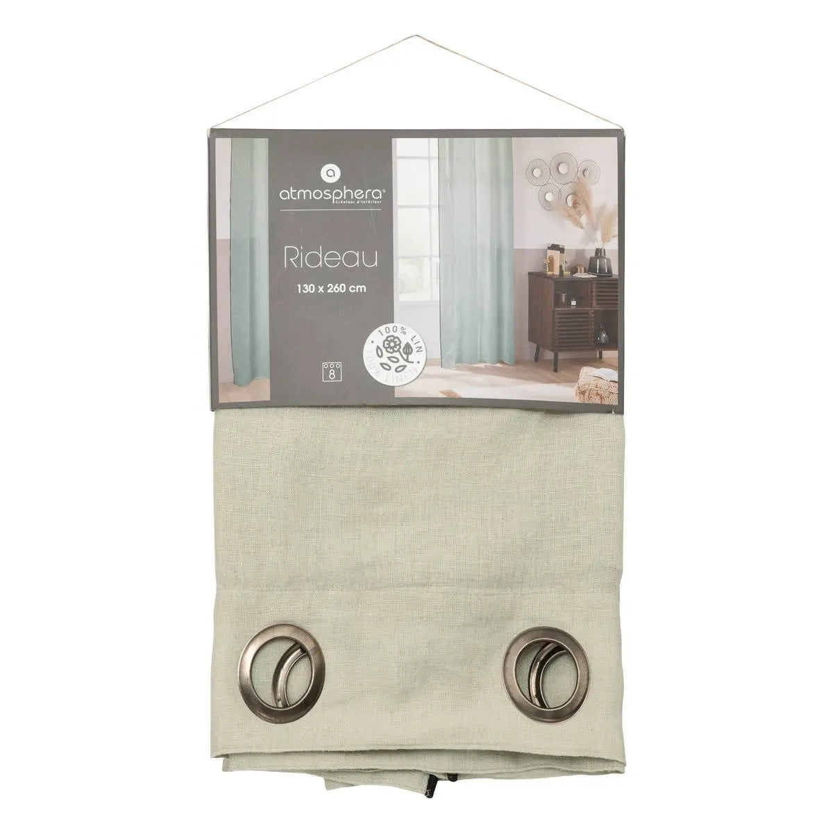 Завеса atmosphera Linah, Лен, 130x260 cm